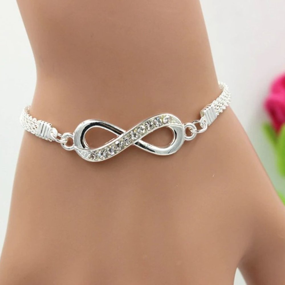 Crystal Infinity Bracelet - Picture 2 of 2